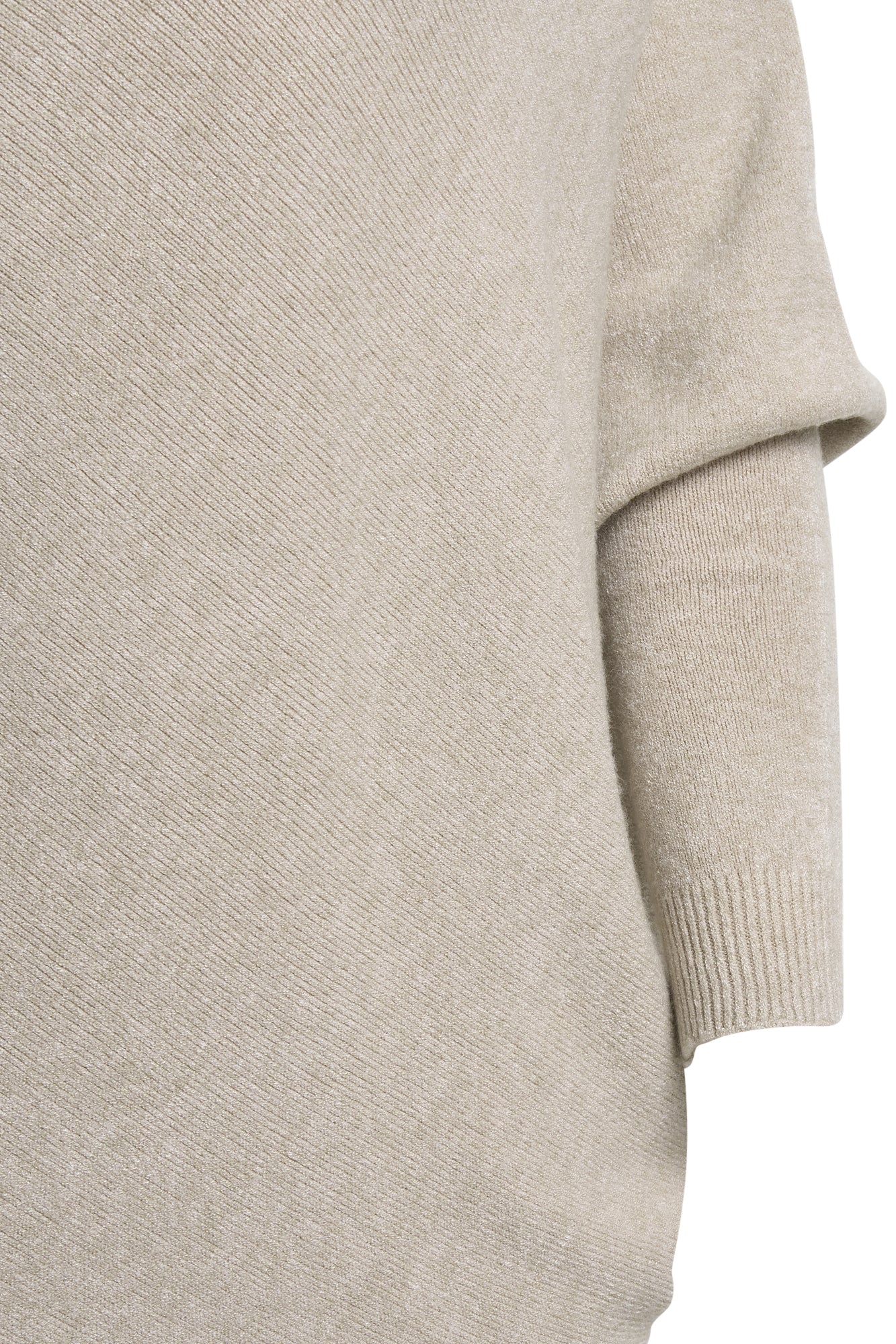 THE KNITWEAR COMPANY Juliette asymmetric knit Oatmeal