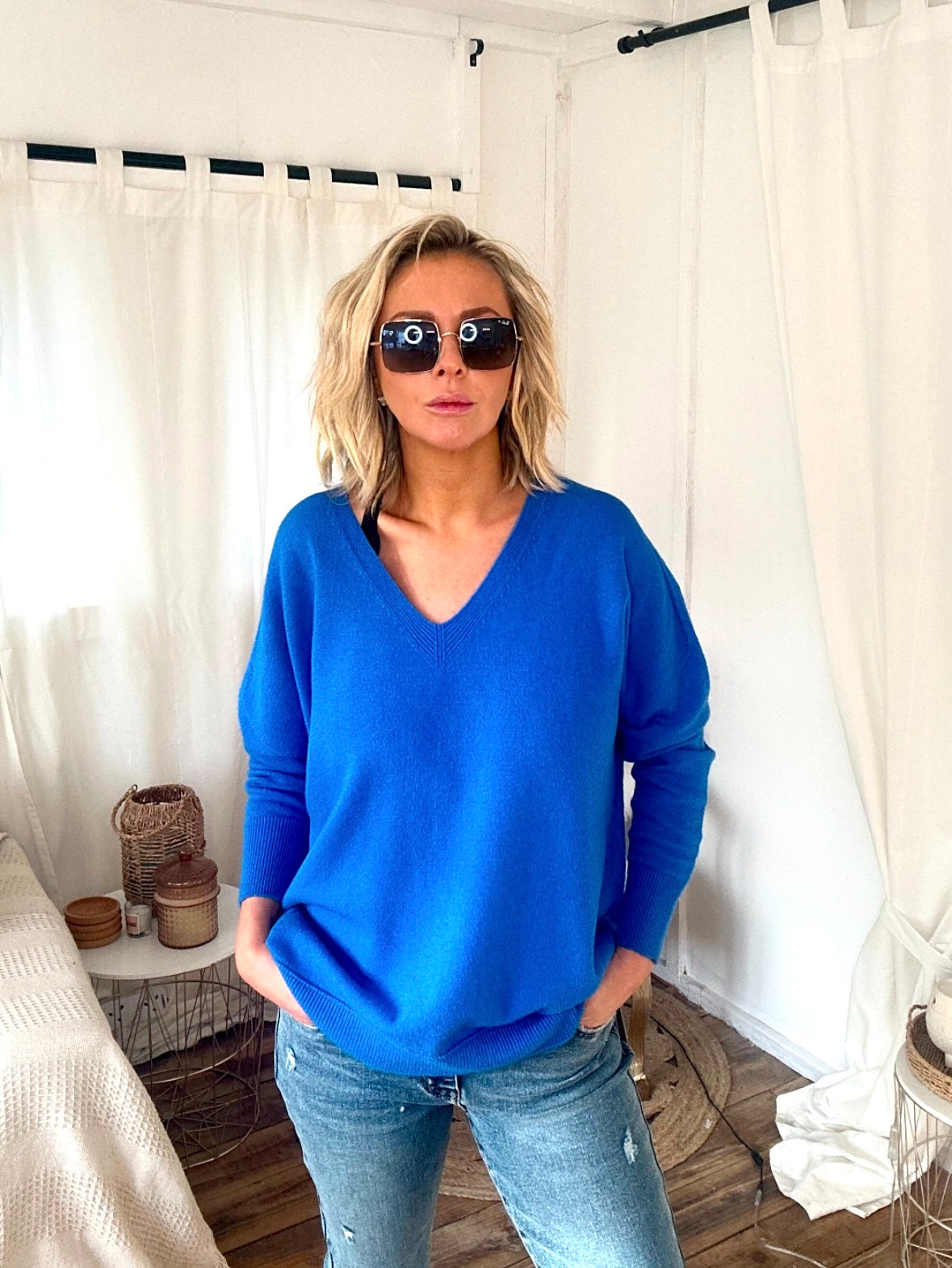 THE KNITWEAR COMPANY Deena knit cobalt Blue