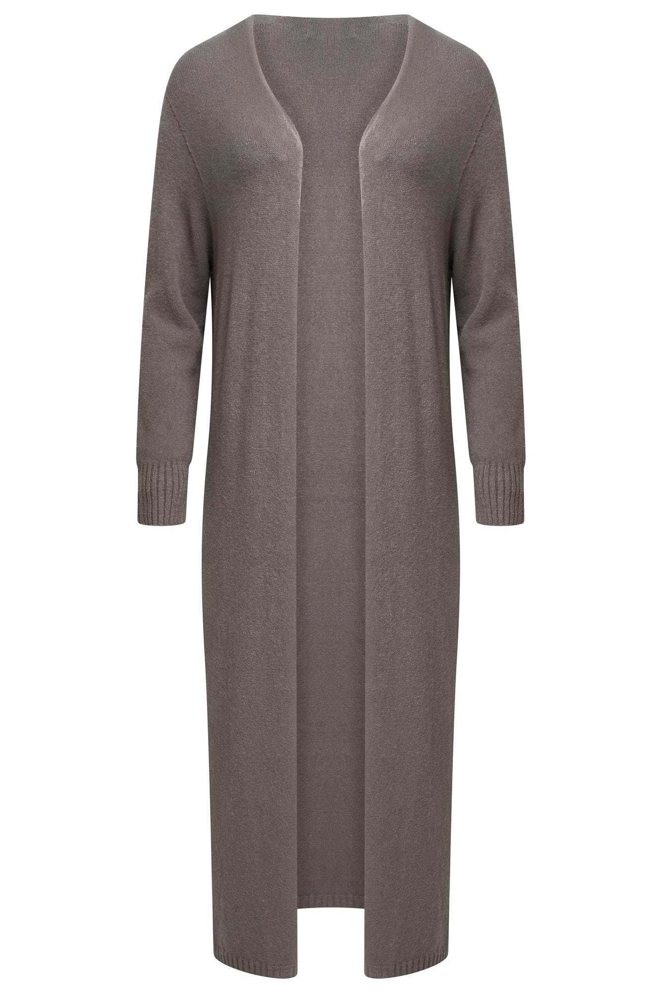 THE KNITWEAR COMPANY Panko knit maxi Cardigan Mocha