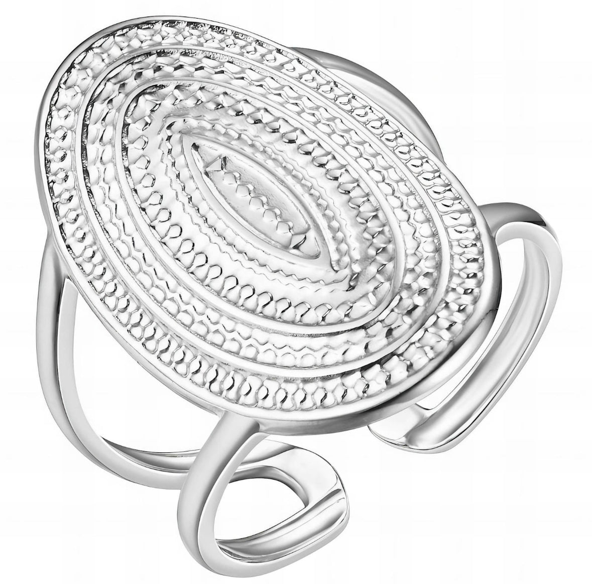 THE HANGAR JEWELLERY Silver ornate ring