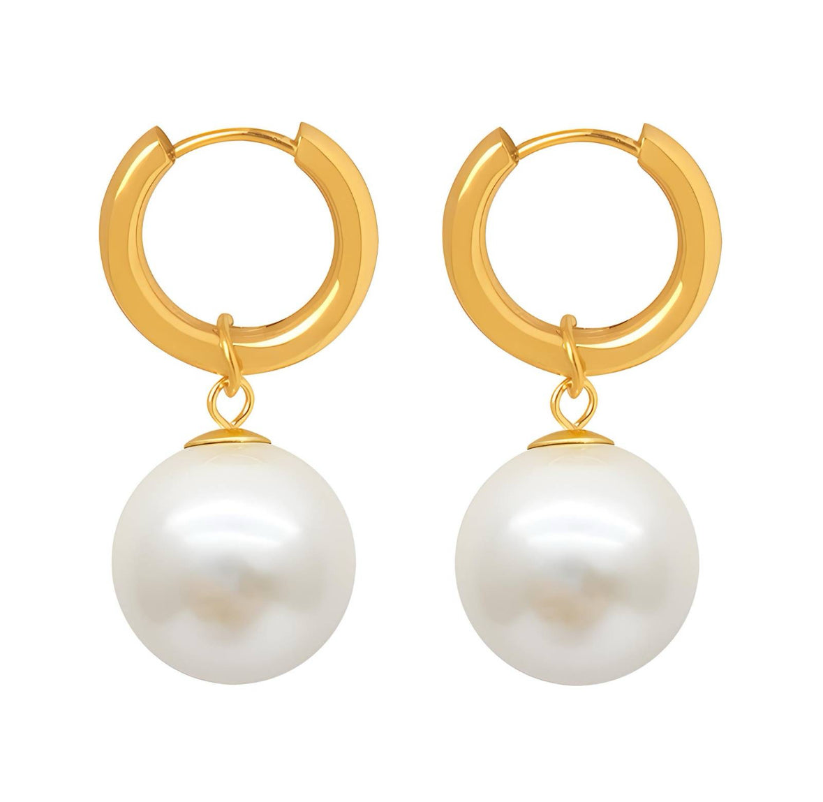 THE HANGAR JEWELLERY Pearl ball drop Earrings