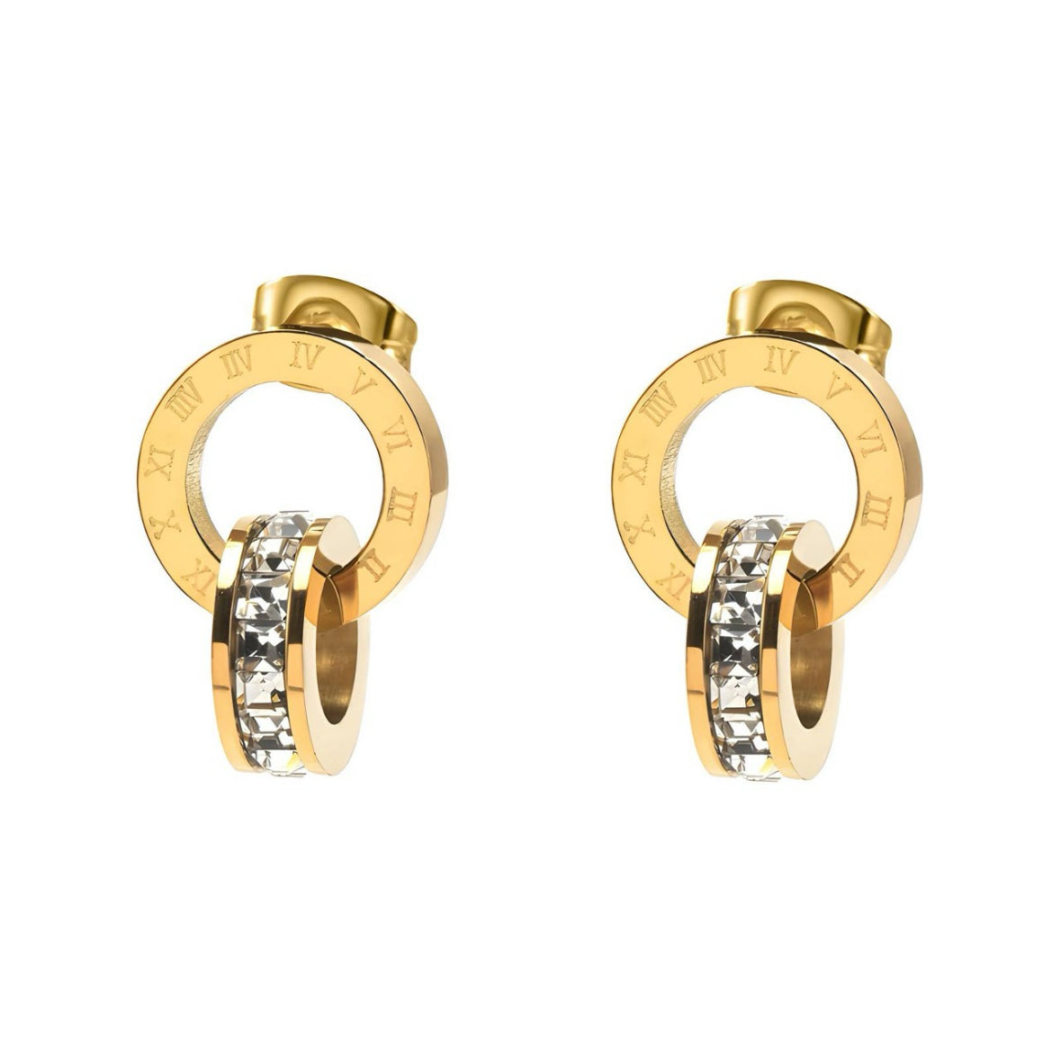THE HANGAR JEWELLERY twin drop earrings
