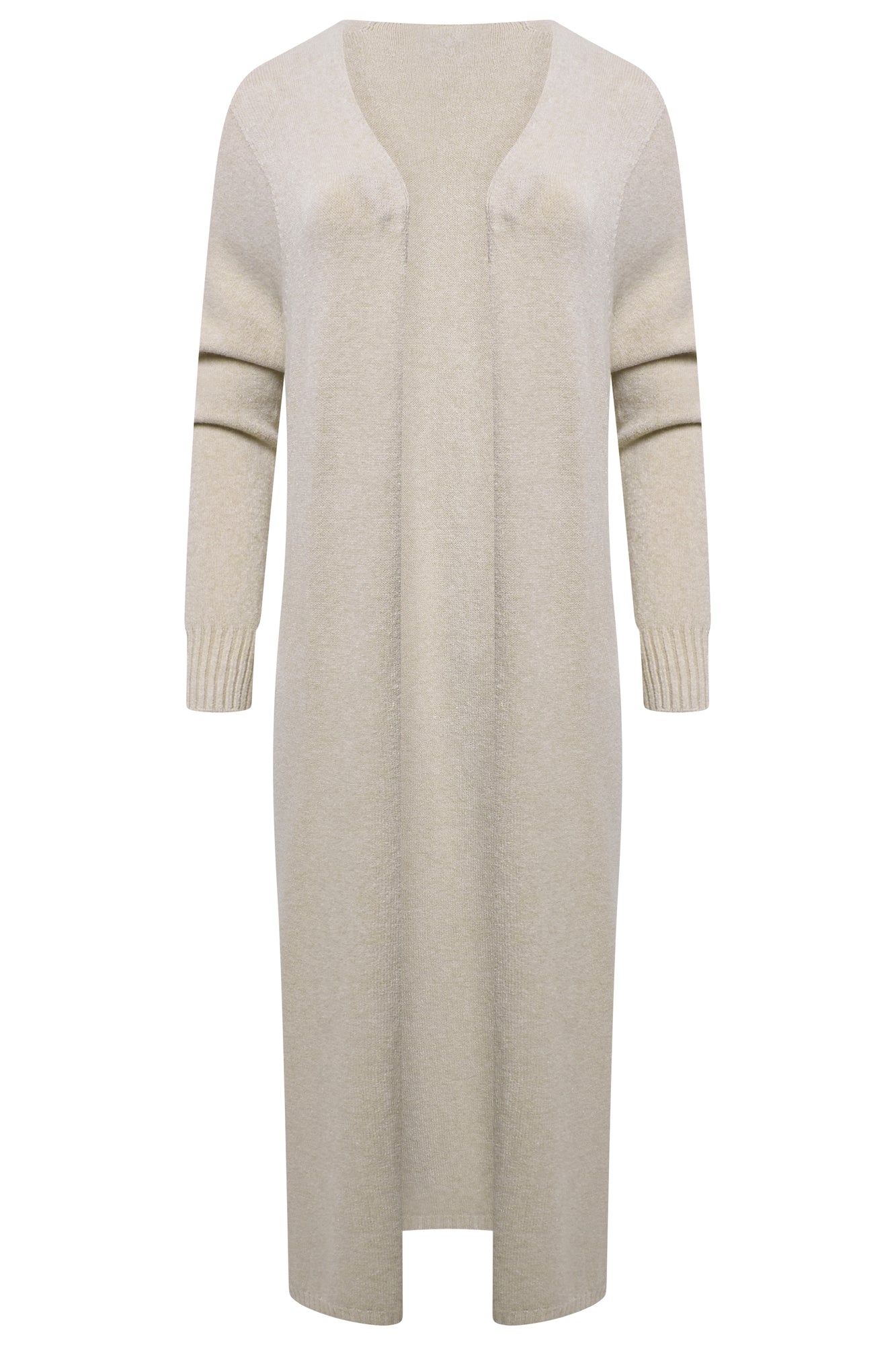 THE KNITWEAR COMPANY Panko knit maxi Cardigan Oatmeal