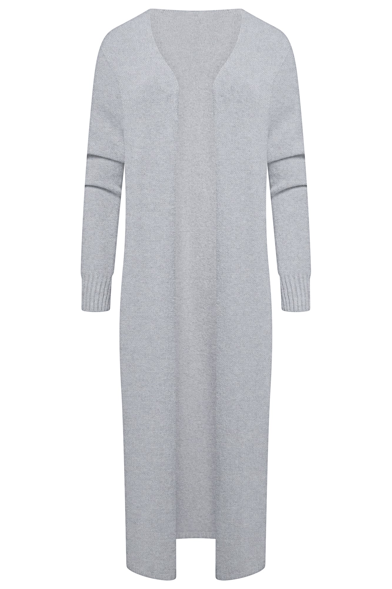 THE KNITWEAR COMPANY Panko knit maxi Cardigan Grey