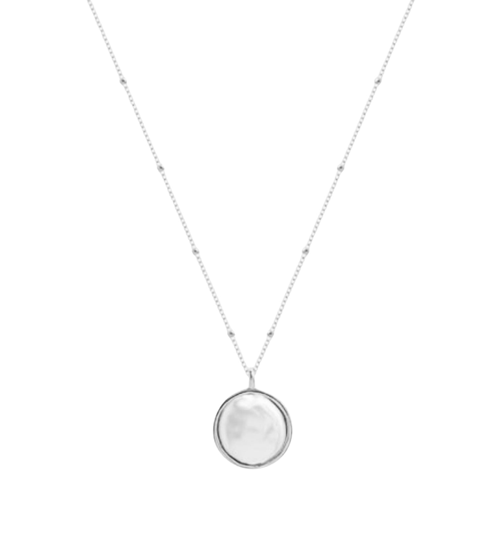 THE HANGAR JEWELLERY T Shell necklace 18k white gold