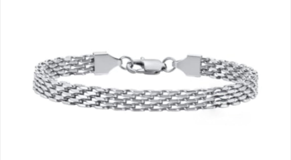 THE HANGAR JEWELLERY T dotty bracelet 18k white gold
