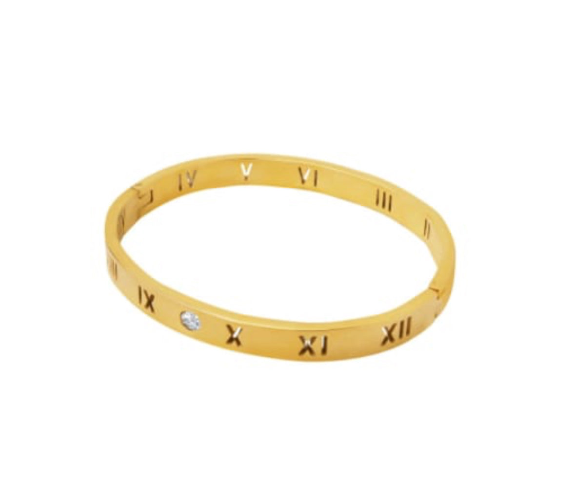THE HANGAR JEWELLERY Roman chunky bracelet gold