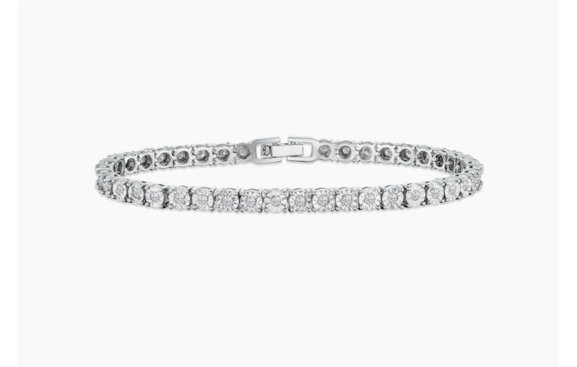 THE HANGAR JEWELLERY Tennis bracelet silver