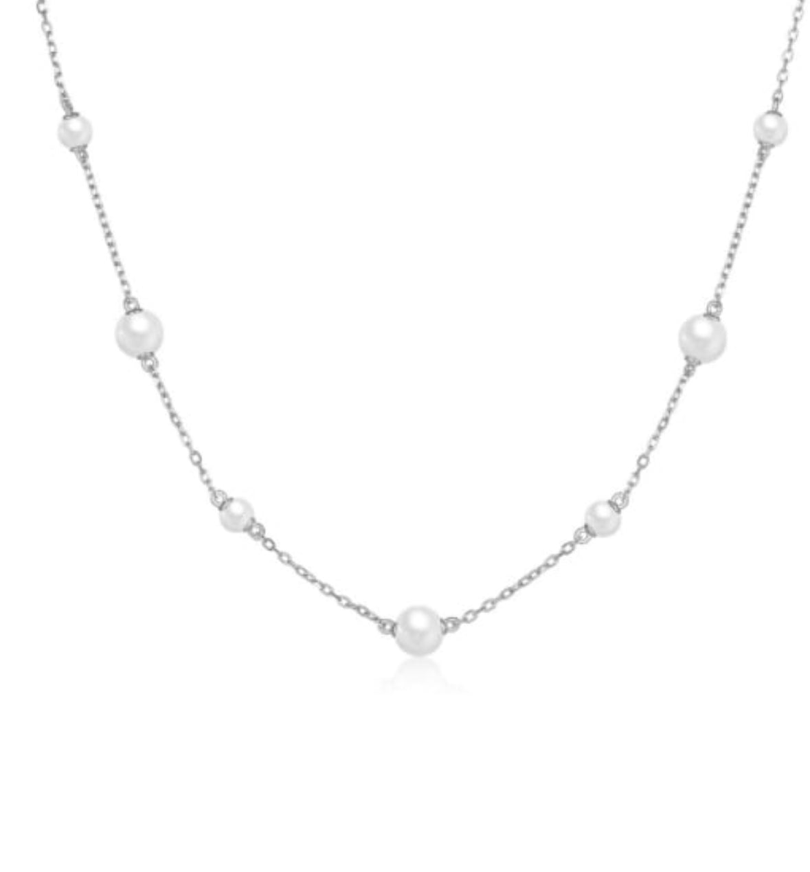 THE HANGAR JEWELLERY T jeany  pearl necklace 14k white gold
