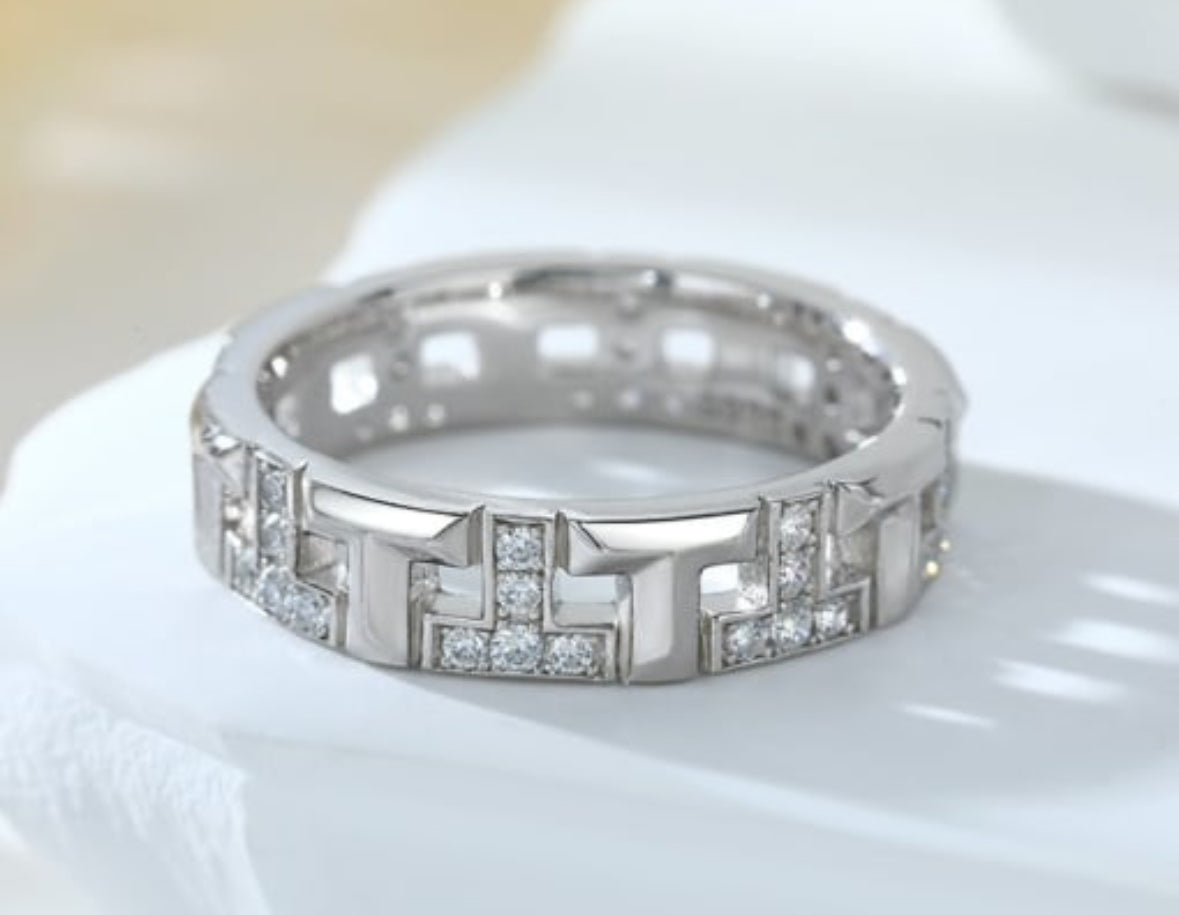 THE HANGAR JEWELLERY T Tiffany ring 14k White gold