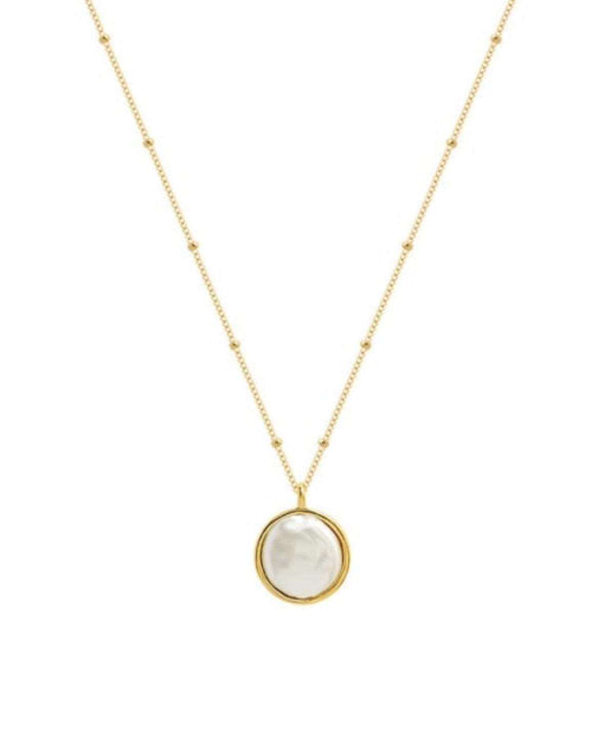 THE HANGAR JEWELLERY T Shell necklace 18k gold