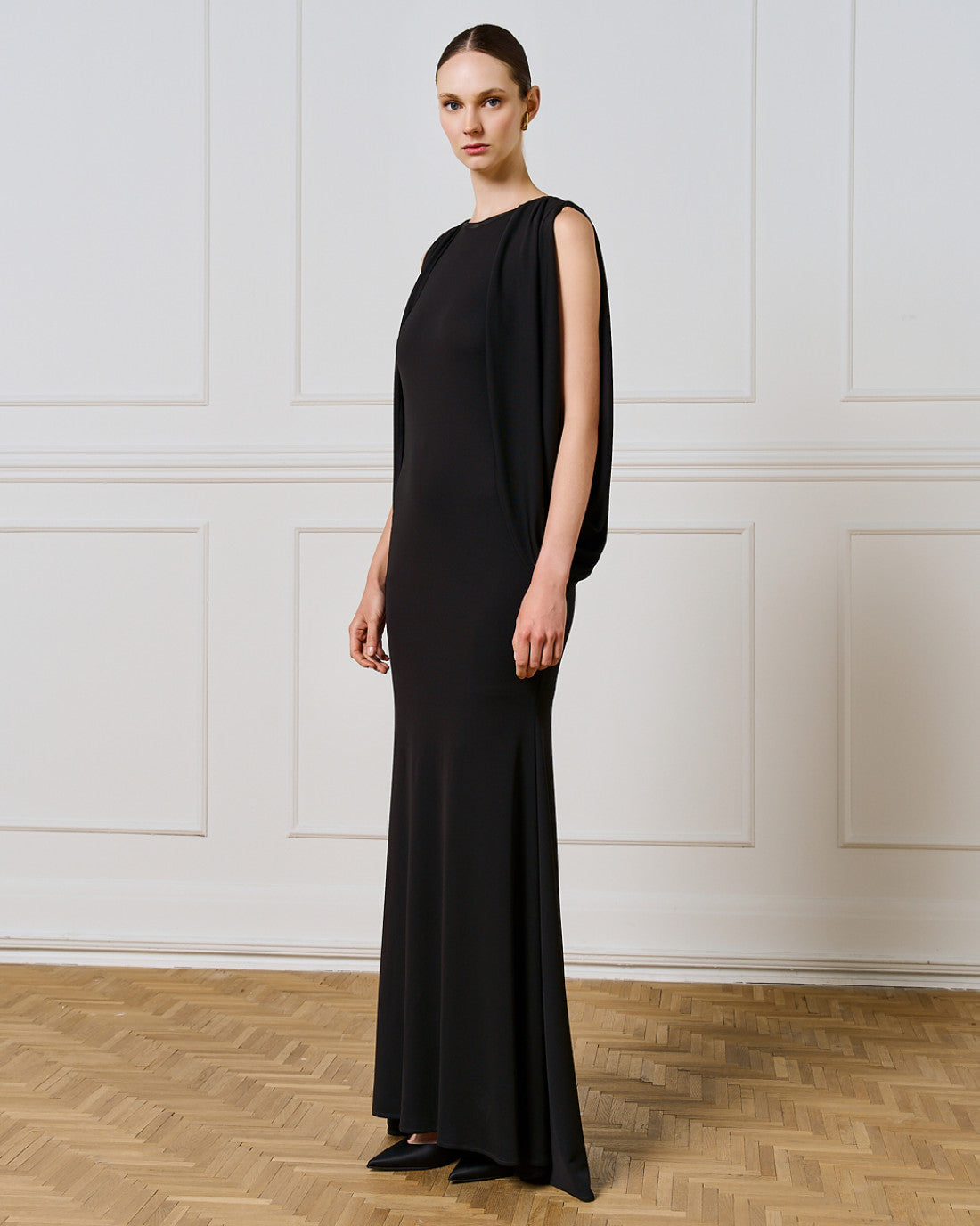 ACCESS Maxi dress with cut-out shoulders