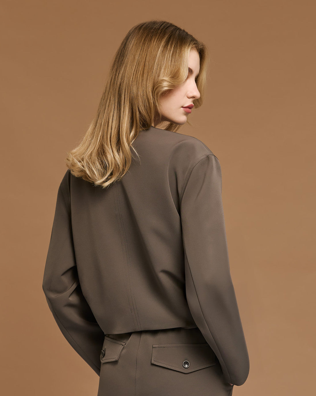 ACCESS Cropped jacket with pockets