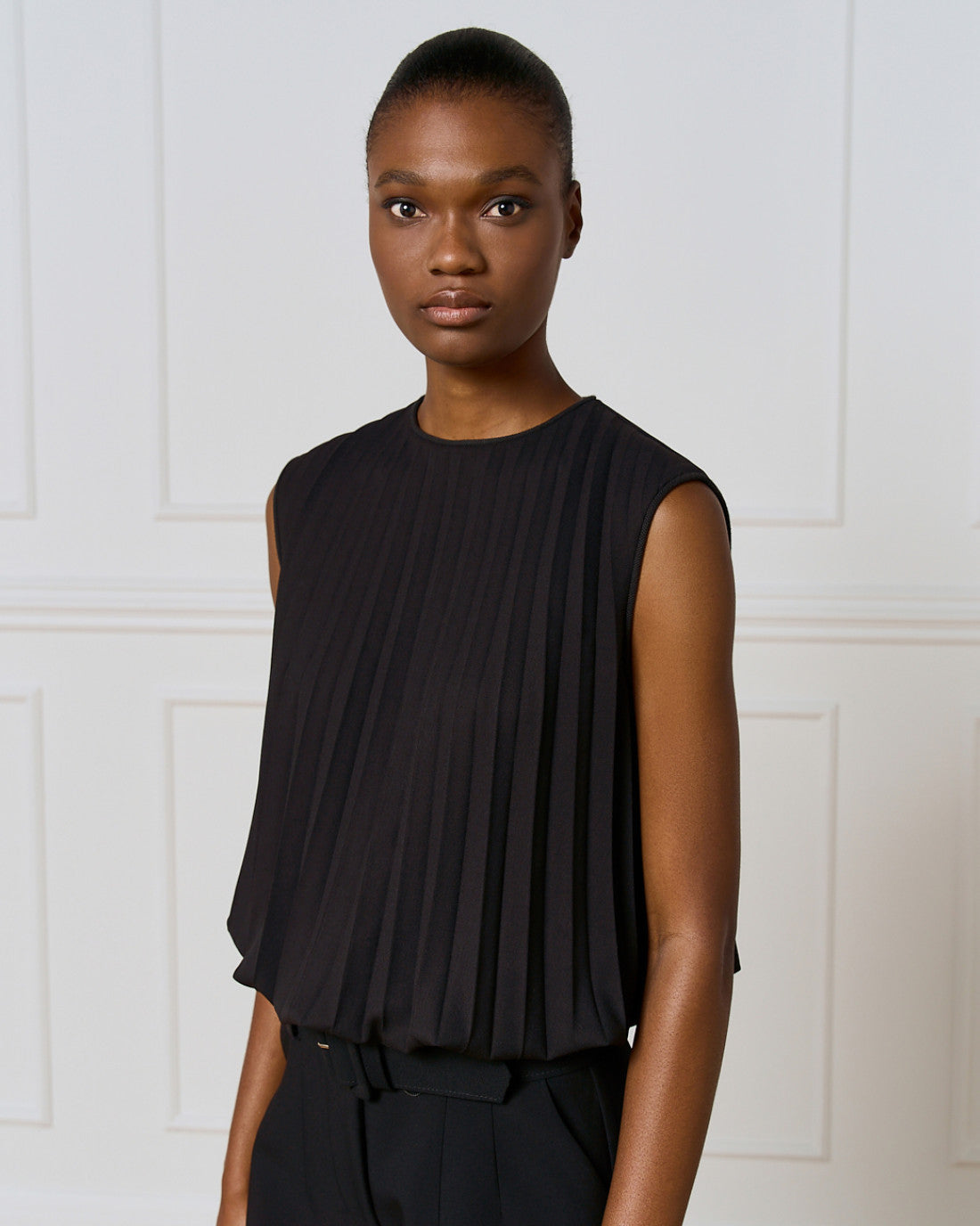 ACCESS Pleated crop top