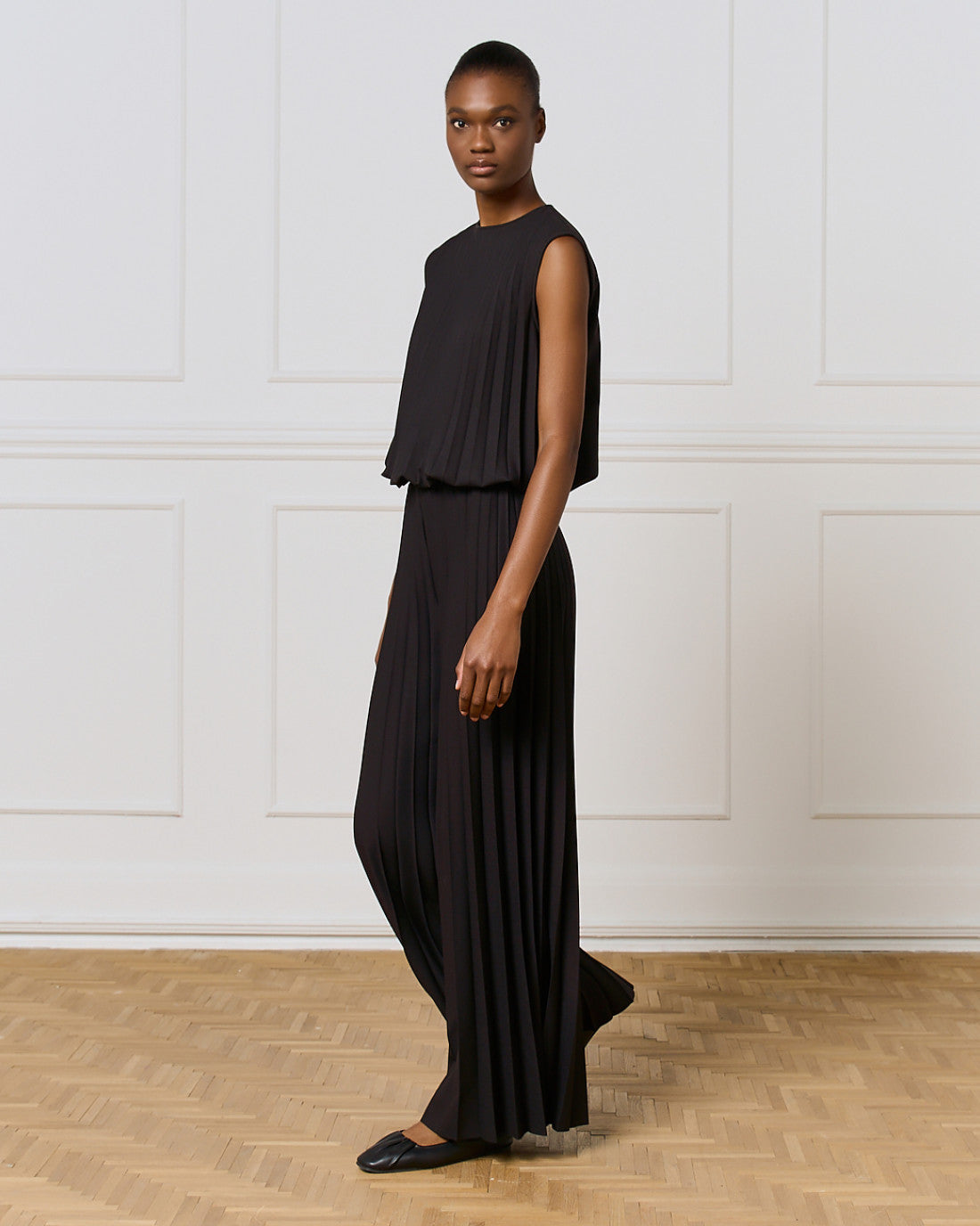 ACCESS Pleated wide-leg pants