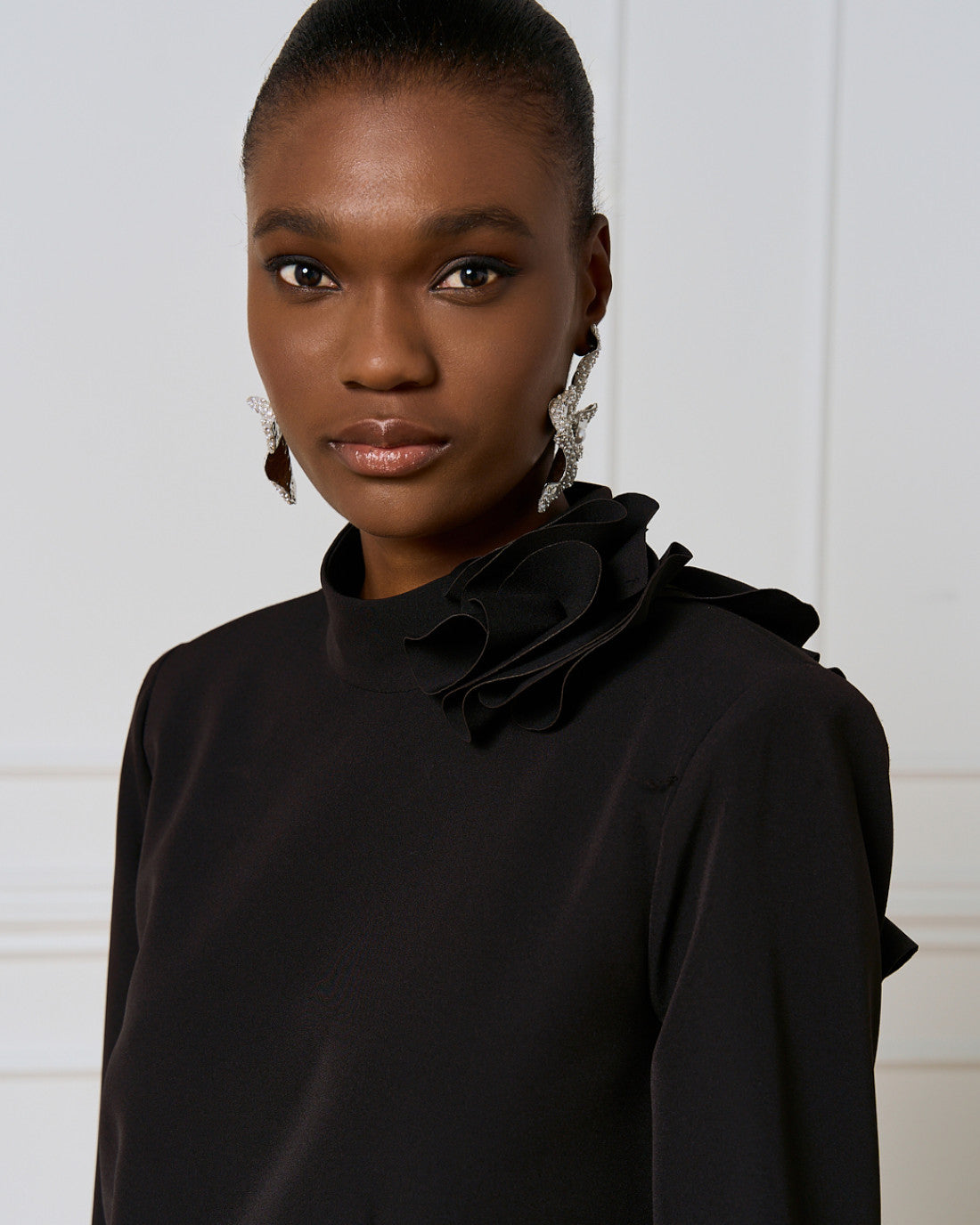 ACCESS Mini dress with ruffle sleeves