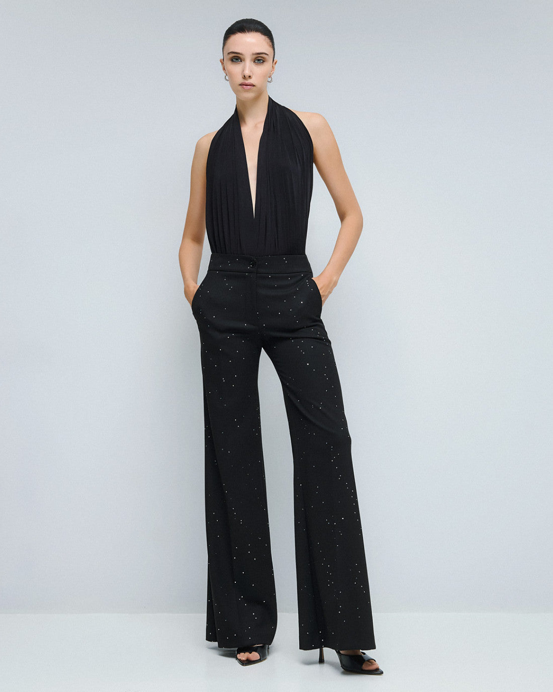 ACCESS Wide-leg pants with sequins