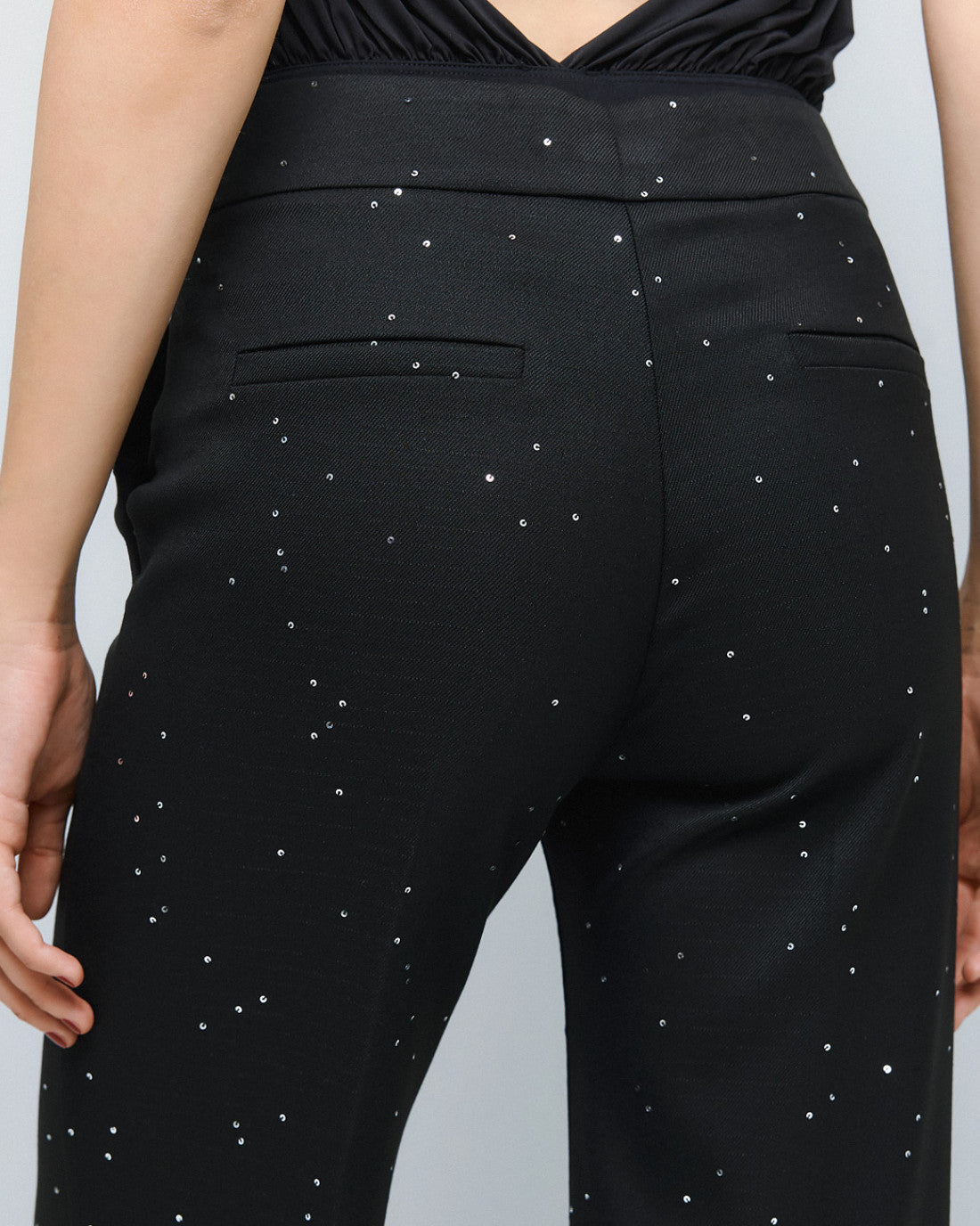 ACCESS Wide-leg pants with sequins