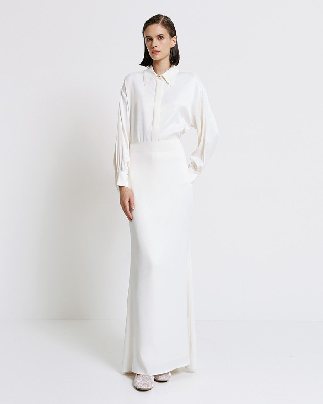 ACCESS Flared maxi skirt