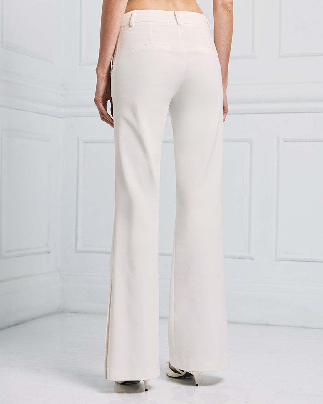 ACCESS FASHION Flare pants with side slits