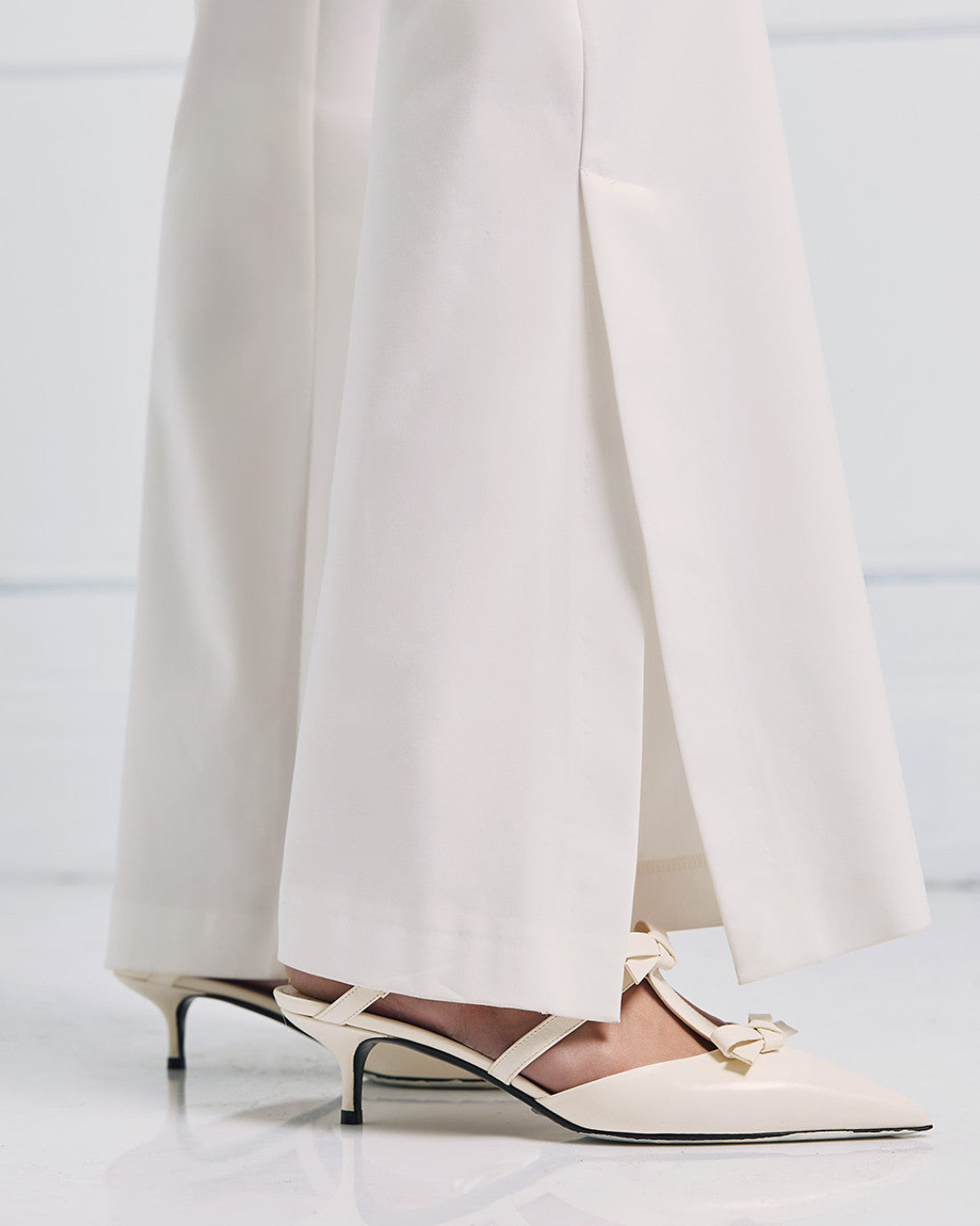 ACCESS FASHION Flare pants with side slits