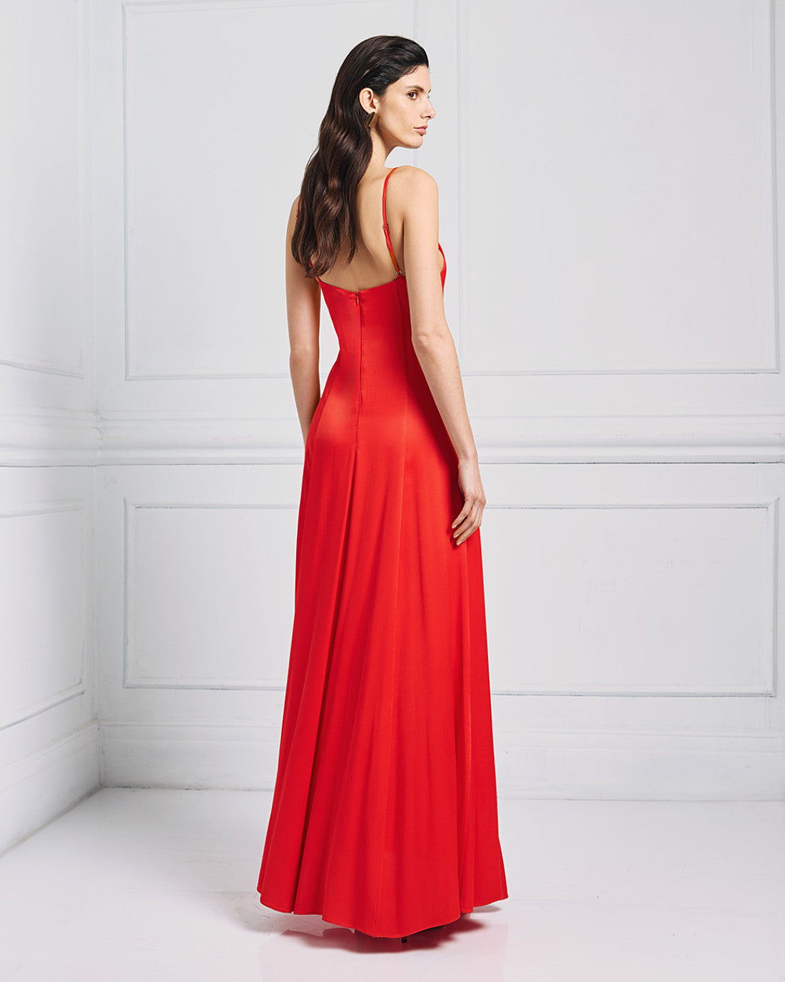 ACCESS FASHION Maxi dress with a V neckline