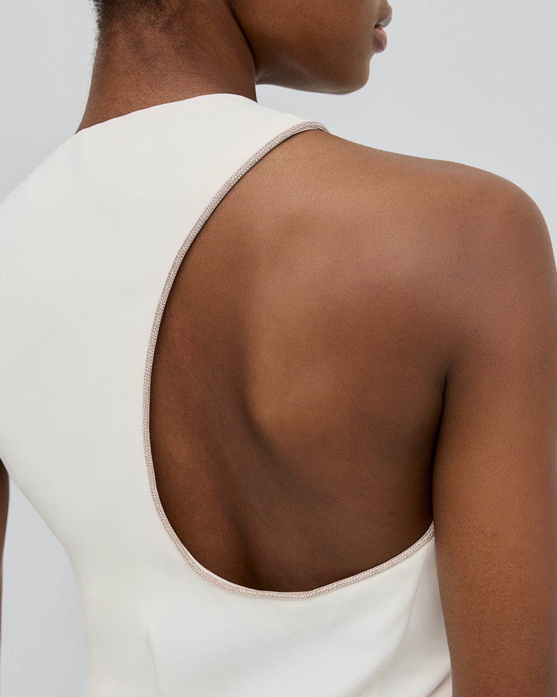 ACCESS FASHION Midi dress with asymmetric sleeves