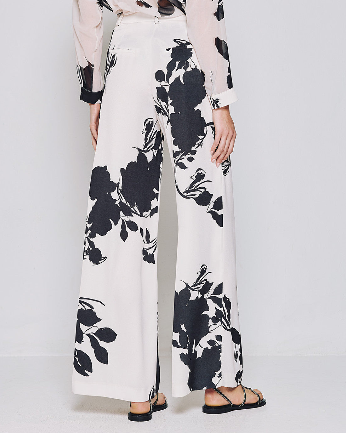 ACCESS FASHION High-waist floral pants