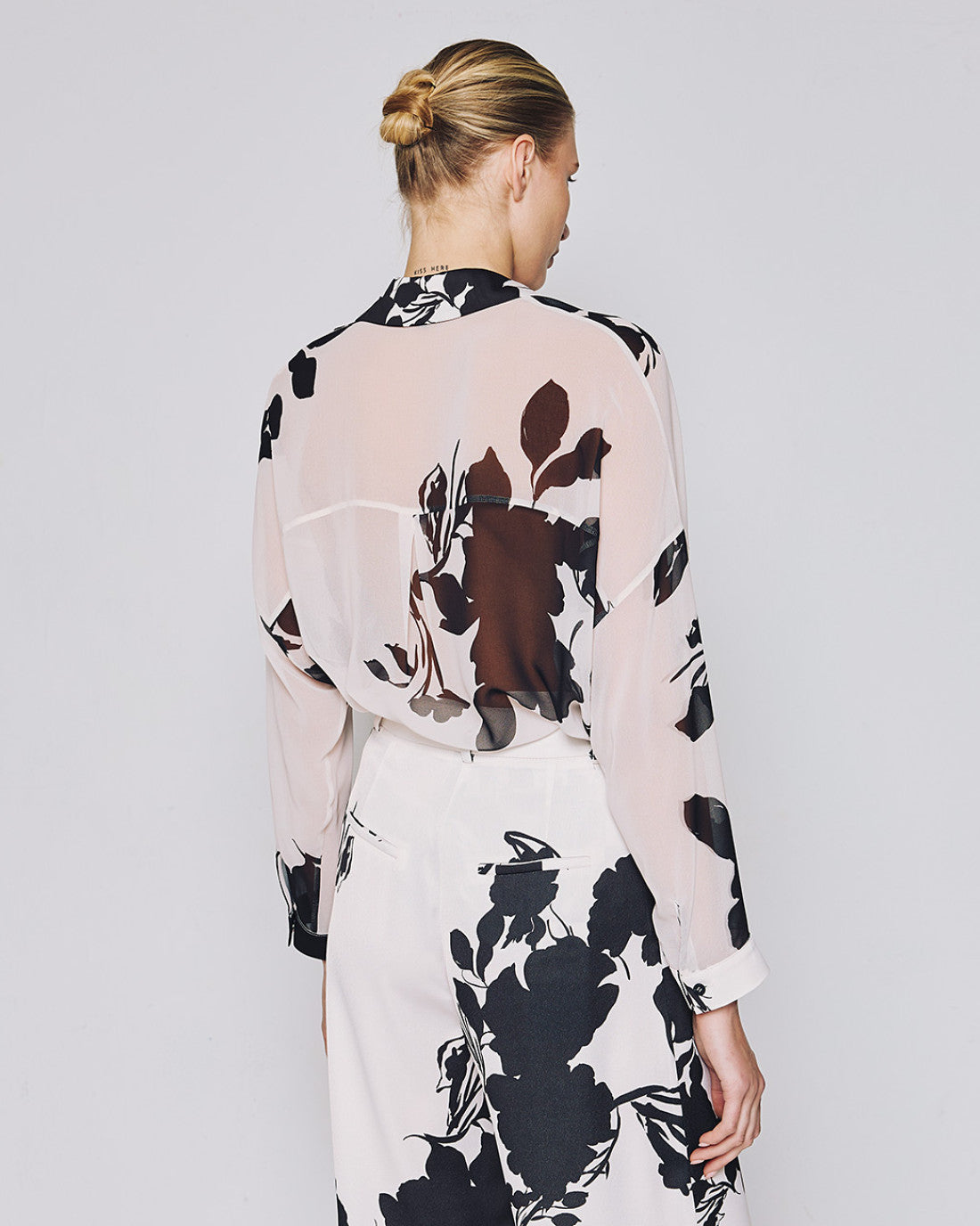 ACCESS FASHION Long floral shirt