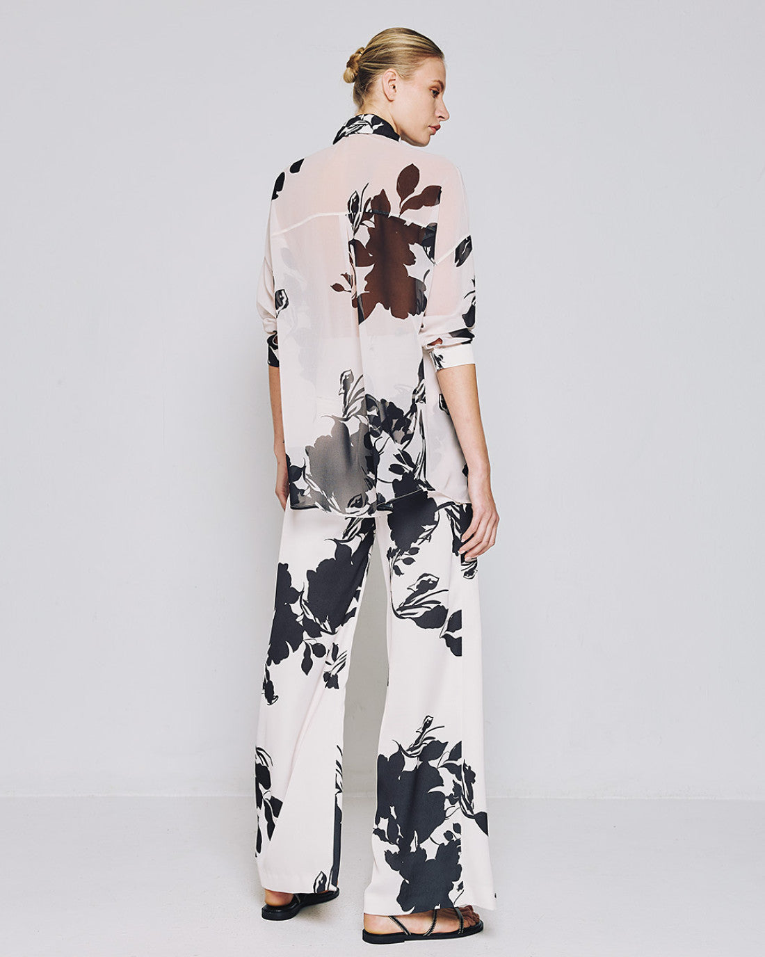 ACCESS FASHION Long floral shirt