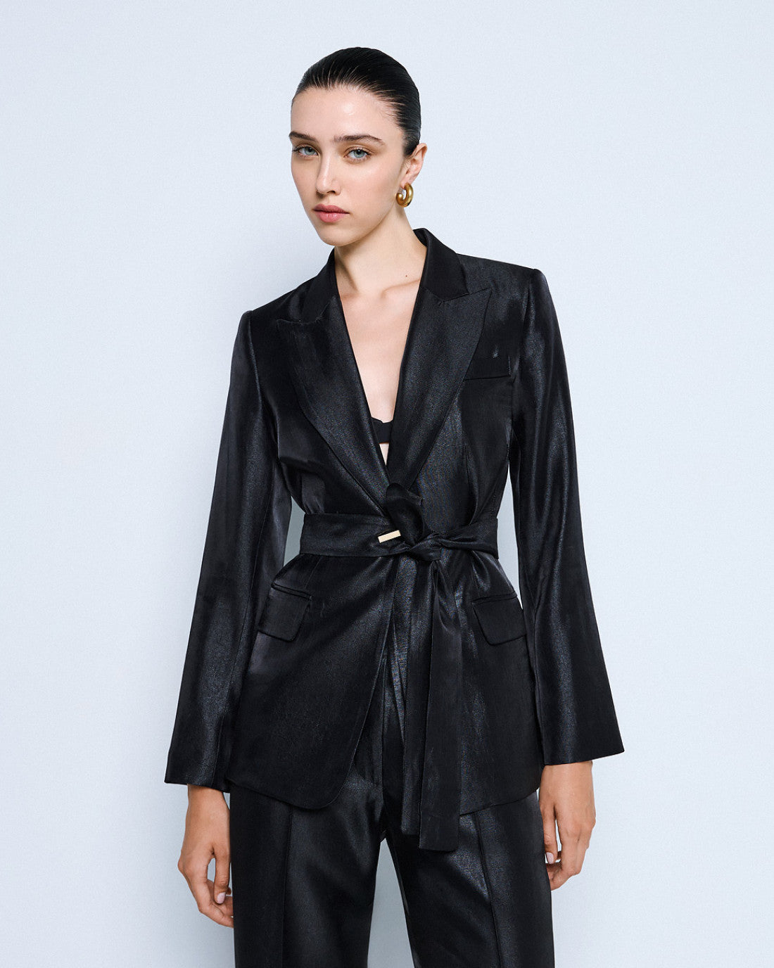 ACCESS Tailored blazer with belt