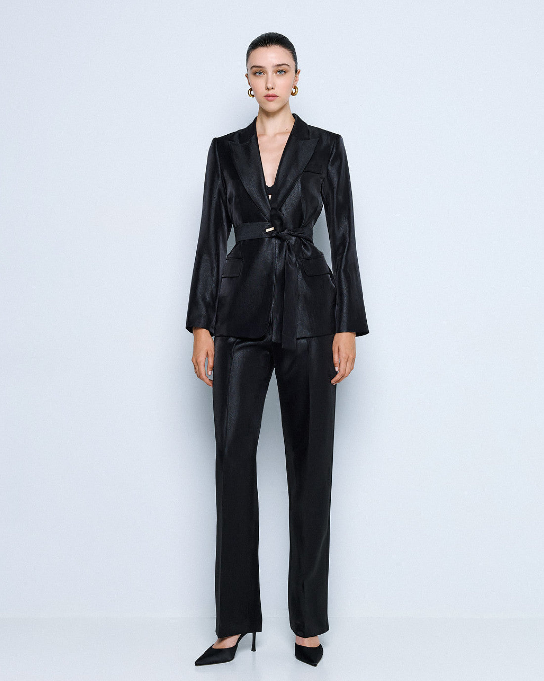 ACCESS Tailored blazer with belt