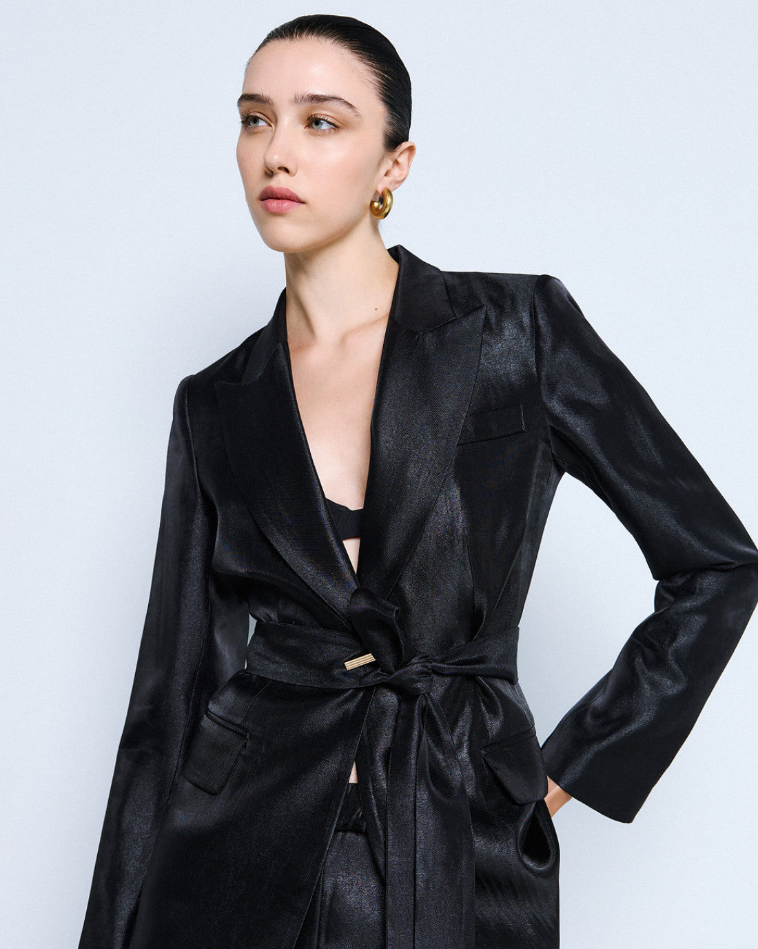 ACCESS Tailored blazer with belt