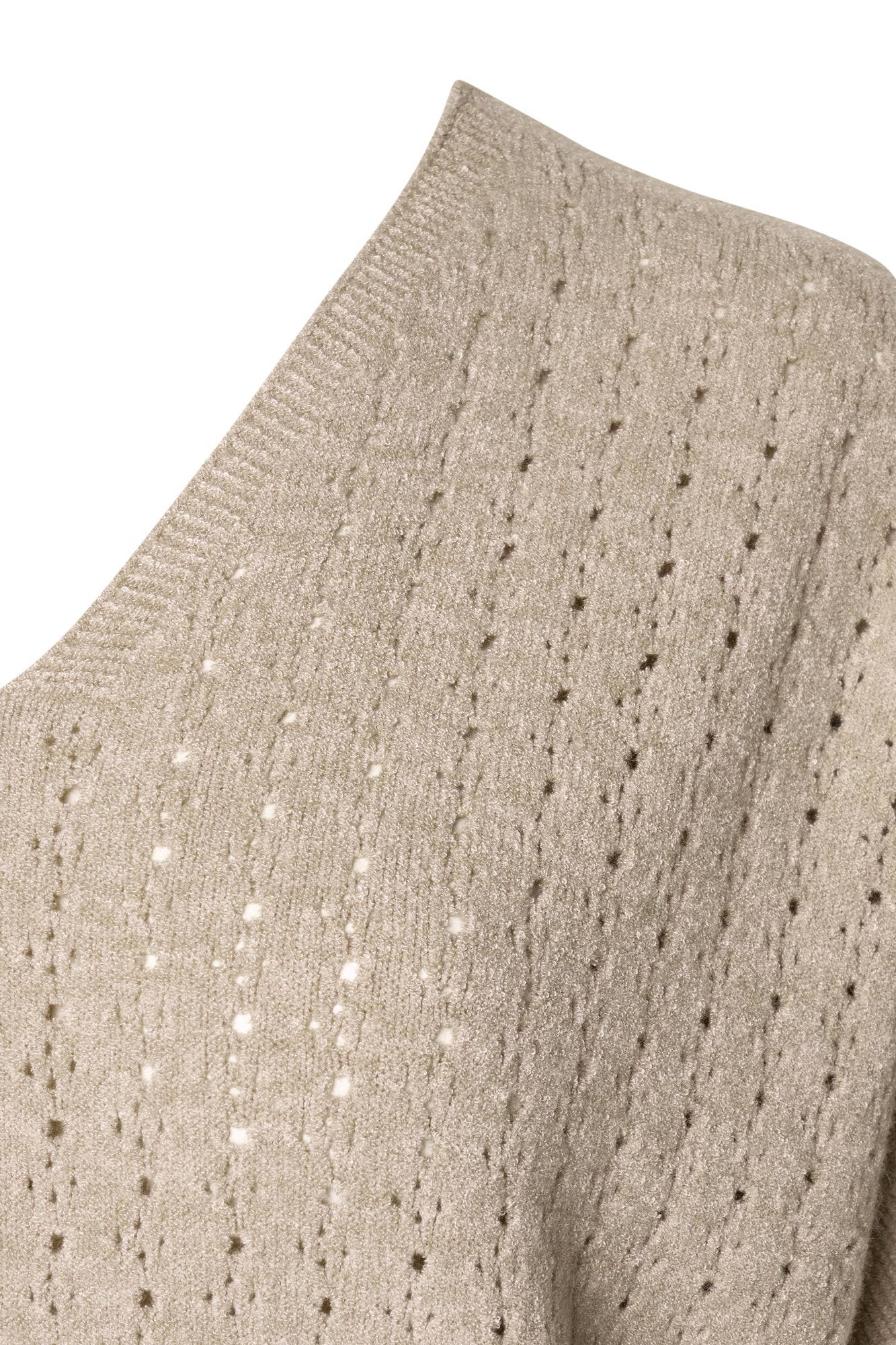 THE KNITWEAR COMPANY laser cut knit Oatmeal
