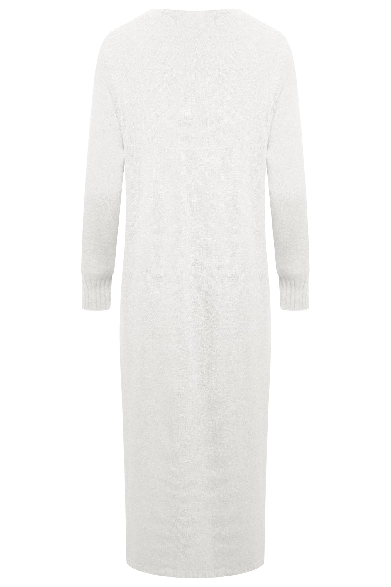 THE KNITWEAR COMPANY Panko knit maxi Cardigan Ecru