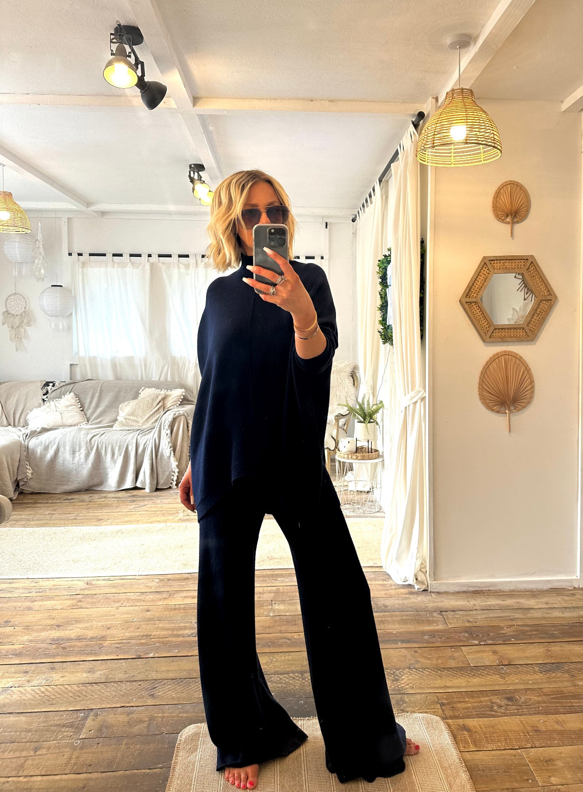 THE KNITWEAR COMPANY Lounge pant Navy Blue
