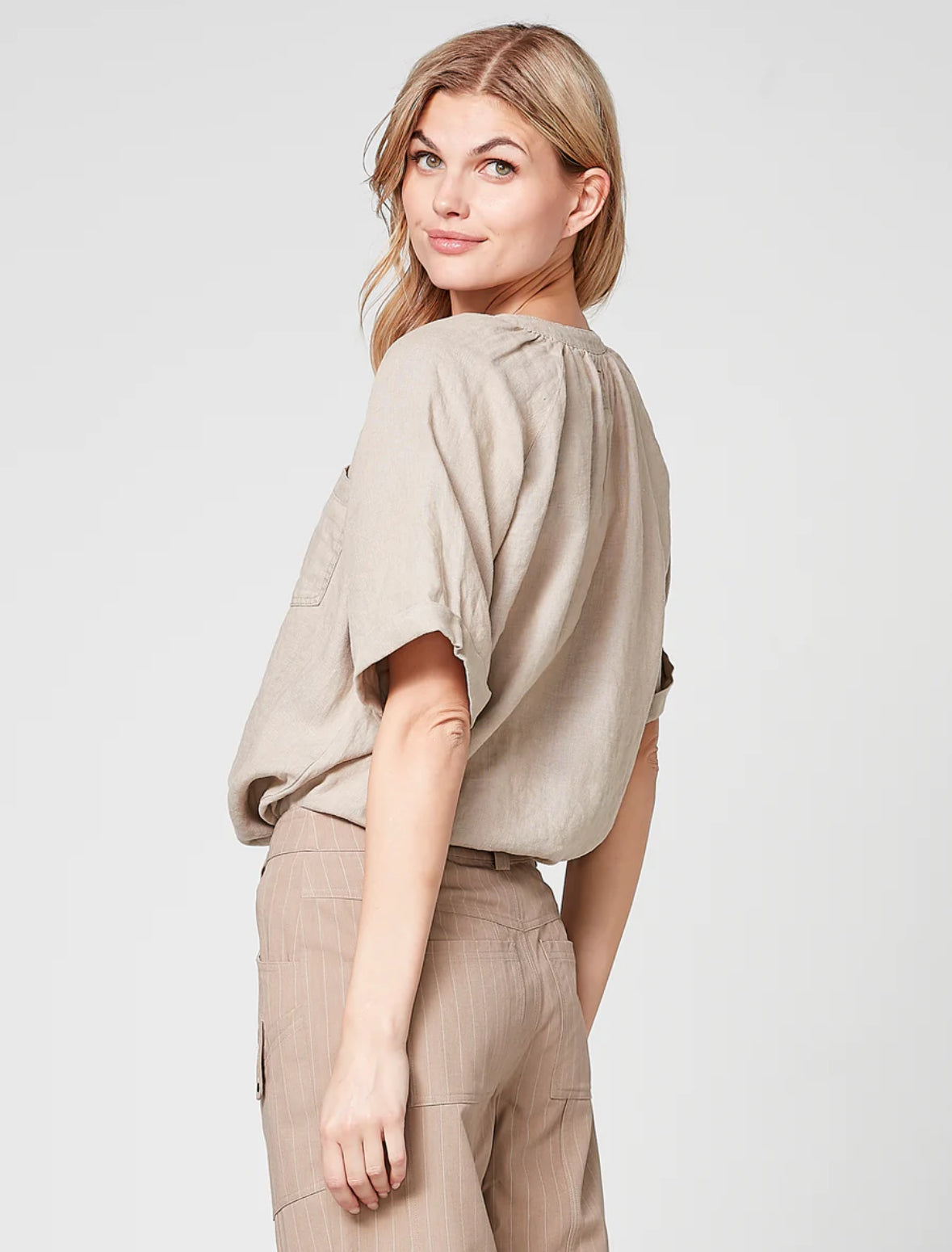 NU DENMARK Tessa linen blouse