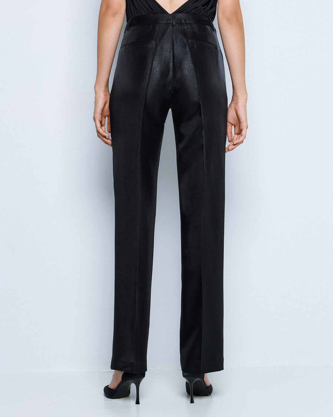 ACCESS Shimmery high-waist pants