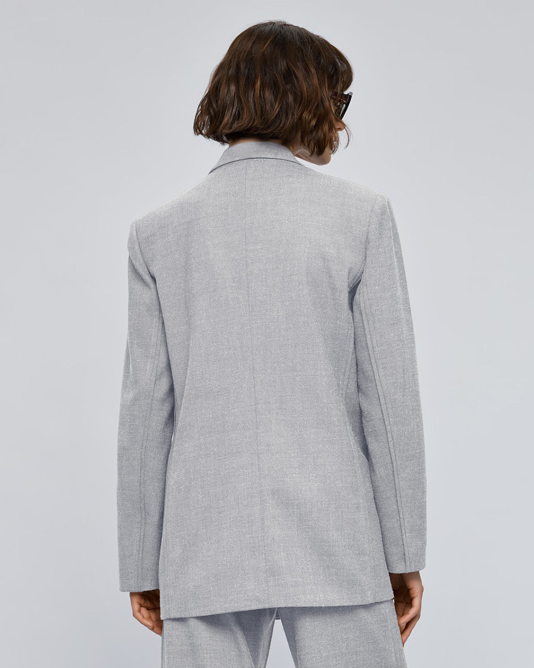 ACCESS Oversized blazer with pockets grey