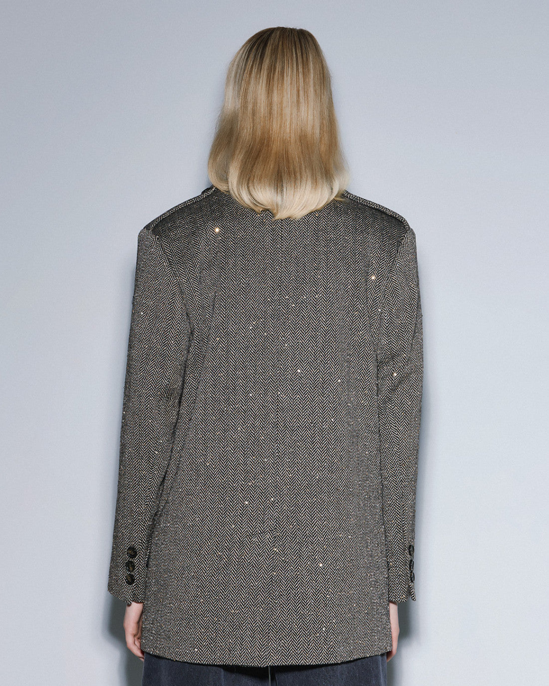 ACCESS Herringbone blazer with sequins