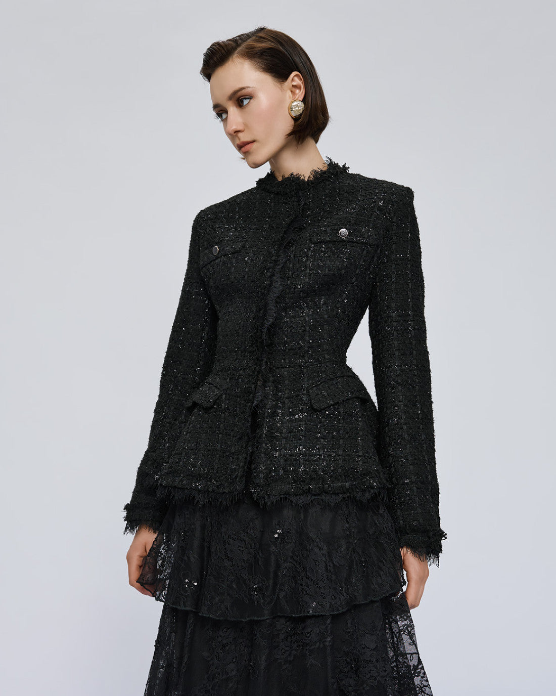 ACCESS Tailored tweed blazer