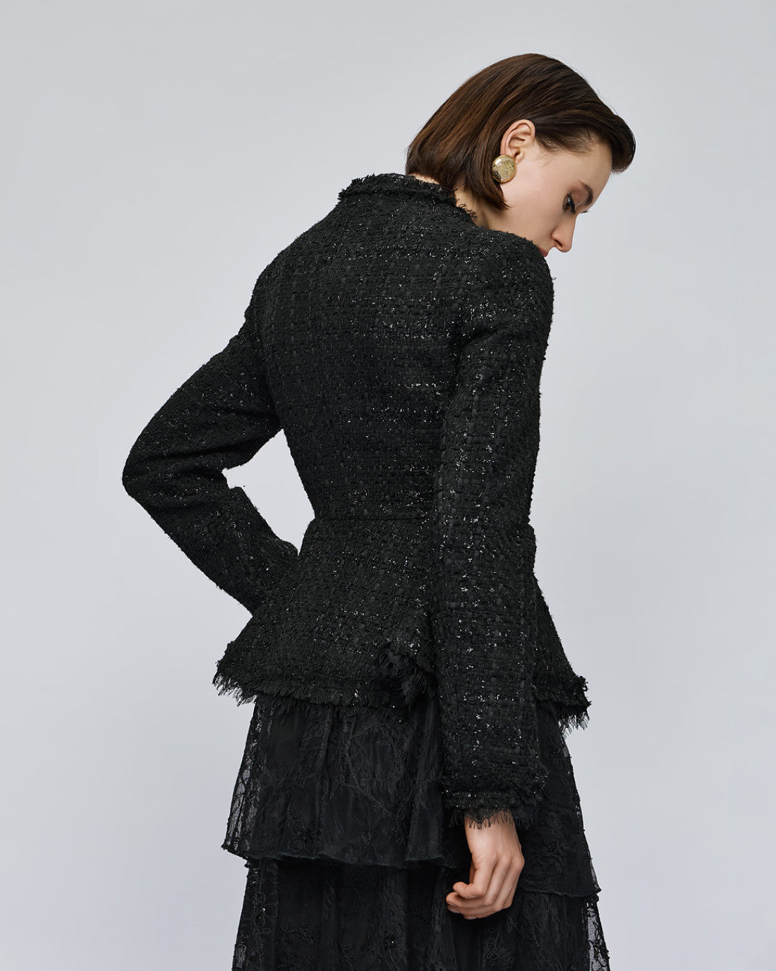ACCESS Tailored tweed blazer