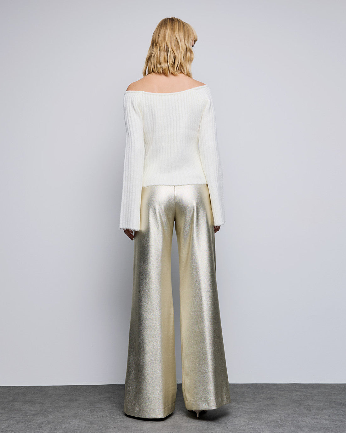 ACCESS Shimmery textured flare pants