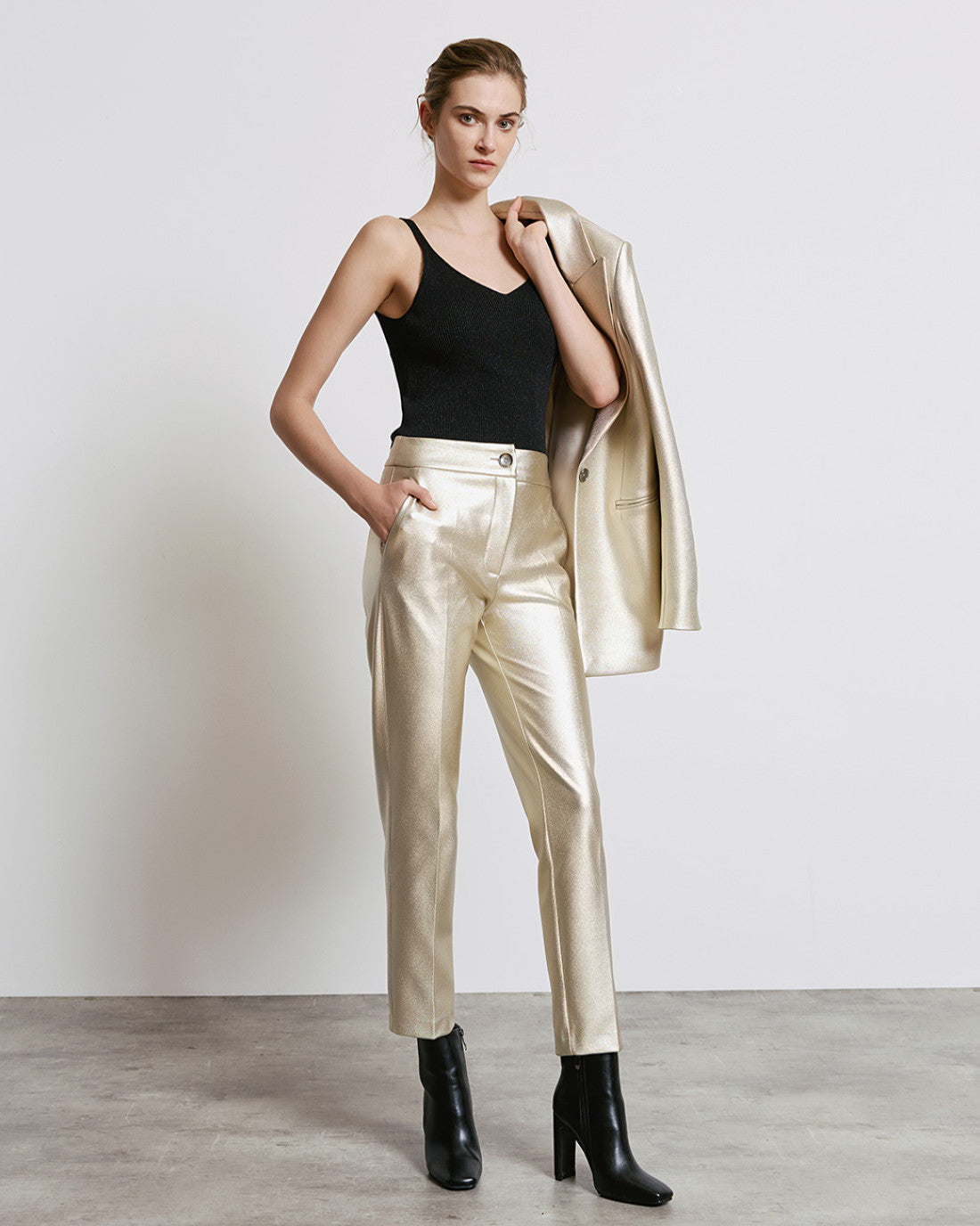 ACCESS Shimmery textured pants