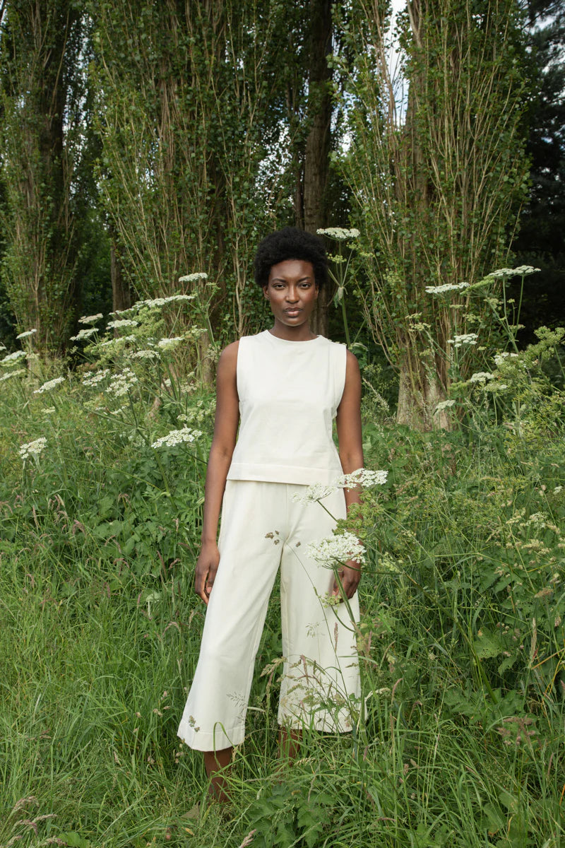BEAUMONT ORGANIC Taya Organic Cotton Felpe Trouser in Undyed