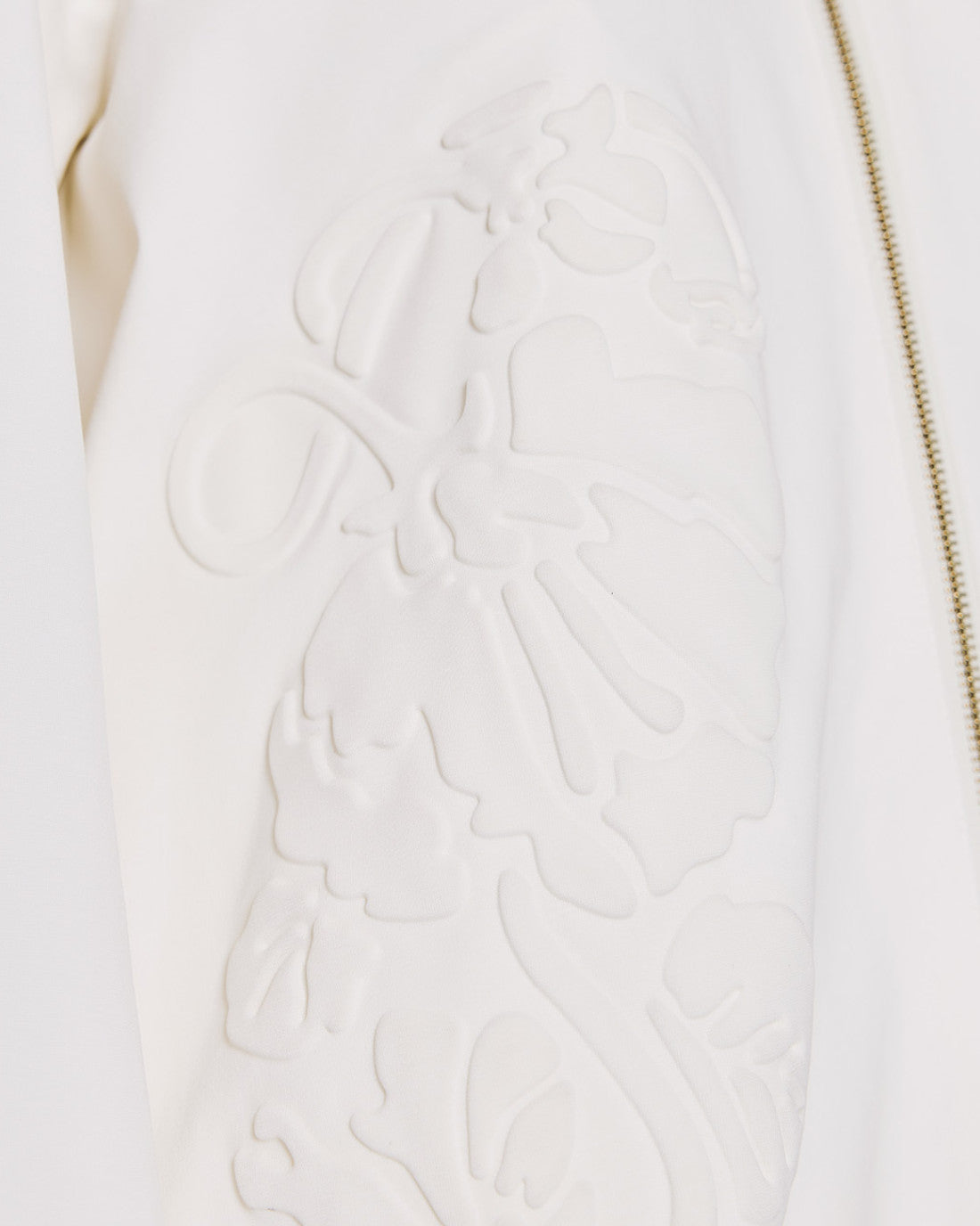 ACCESS FASHION Bomber jacket with a textured floral design