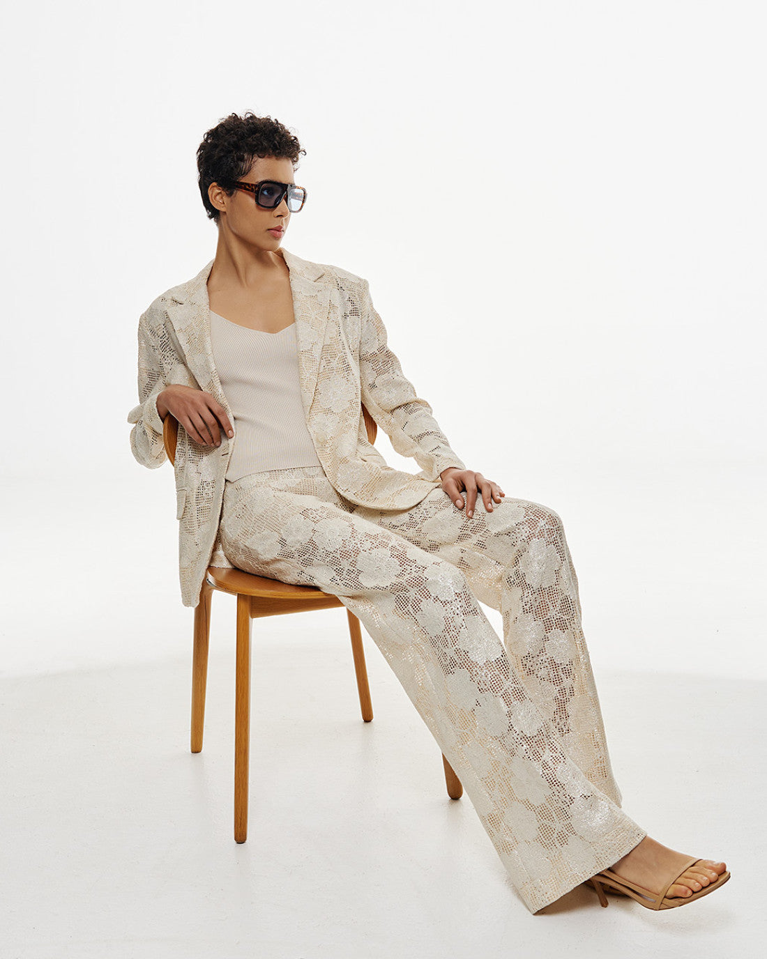 ACCESS FASHION Woven floral pants