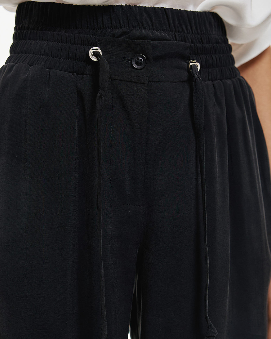 ACCESS FASHION Pants with detailed elastic waistband