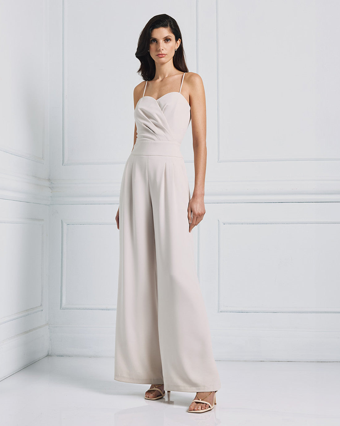 ACCESS FASHION Jumpsuit with straps and pleats