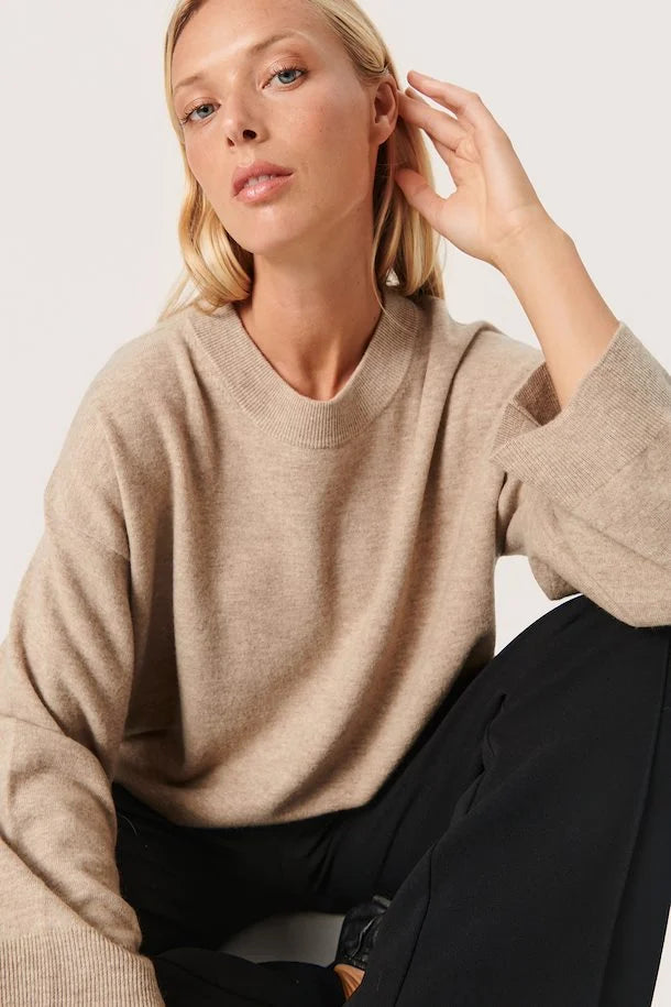 SOSKED IN LUXURY MOLINA CREW NECK PULLOVER